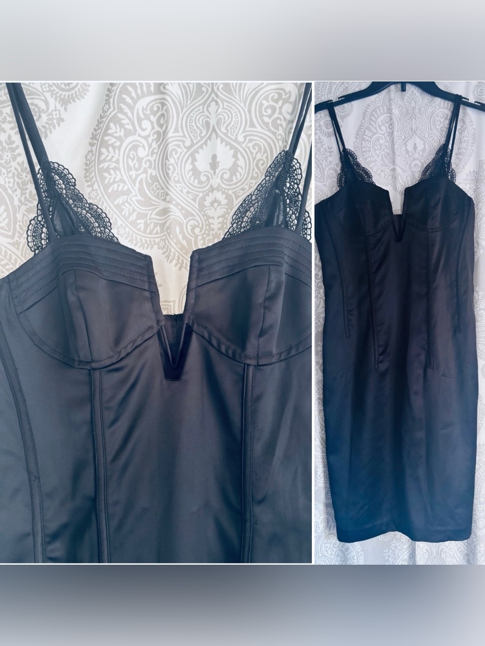 Satin cocktail dress